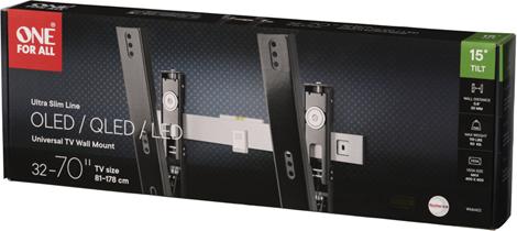 Produktbild One for All 32-65 Zoll, max.50kg 15° neigbar (Wand, 70", 50 kg)