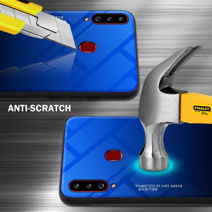 Productafbeelding Cadorabo TPU 2 kleuren glasdekking (Samsung Galaxy A20)