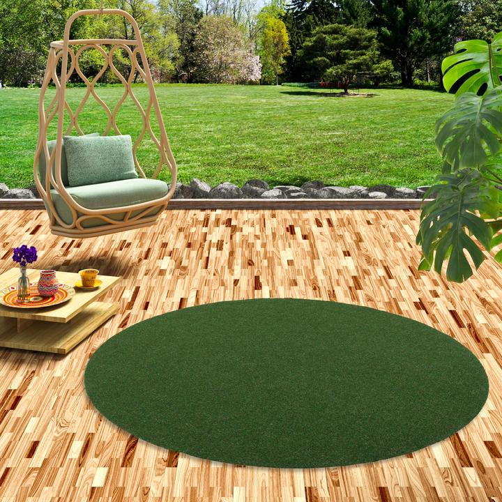 Produktbild Snapstyle Kunstrasen Rasenteppich mit Noppen Kingston Rund (100 x 100 cm)
