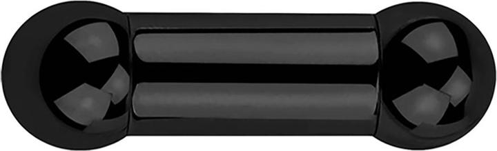 Actual product image Star Piercing Barbell black with two balls (without brass, Surgical steel 316L)