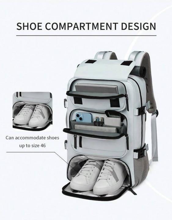 Actual product image Only-Bags.Store Waterproof 40.64 Cm business laptop backpack, travel backpack with separate shoe bag, outdoor