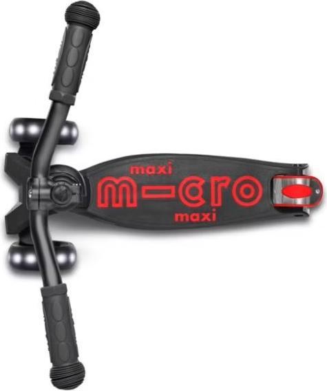 Immagine prodotto Micro Kickboard per bambini Maxi Deluxe Pro LED (nero rosso)