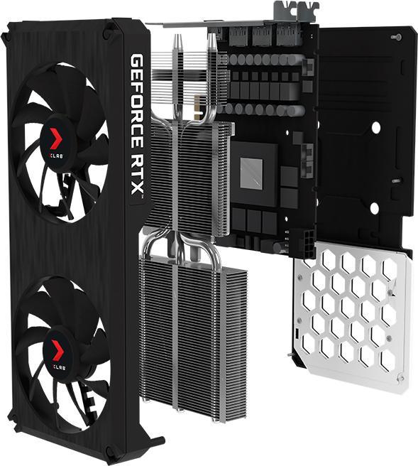 Produktbild PNY VCG3060T8LDFXPPB Grafikkarte NVIDIA GeForce RTX 3060 Ti GDDR6 (8 GB)