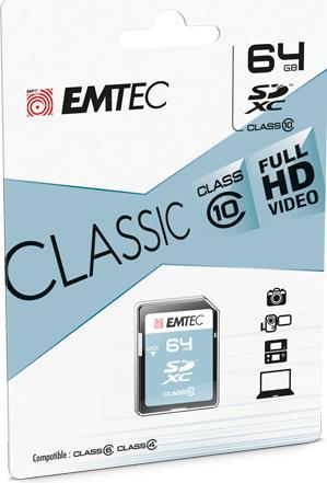 Actual product image Emtec Classic Flash Memory Card (64 GB, SDXC)