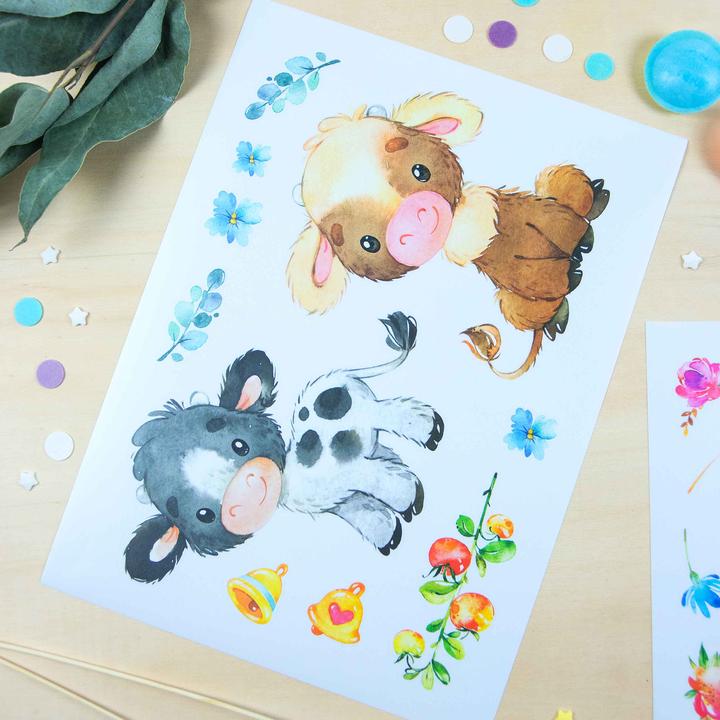 Produktbild Papierdrachen Wandtattoos - Farm (22 x 30 cm)