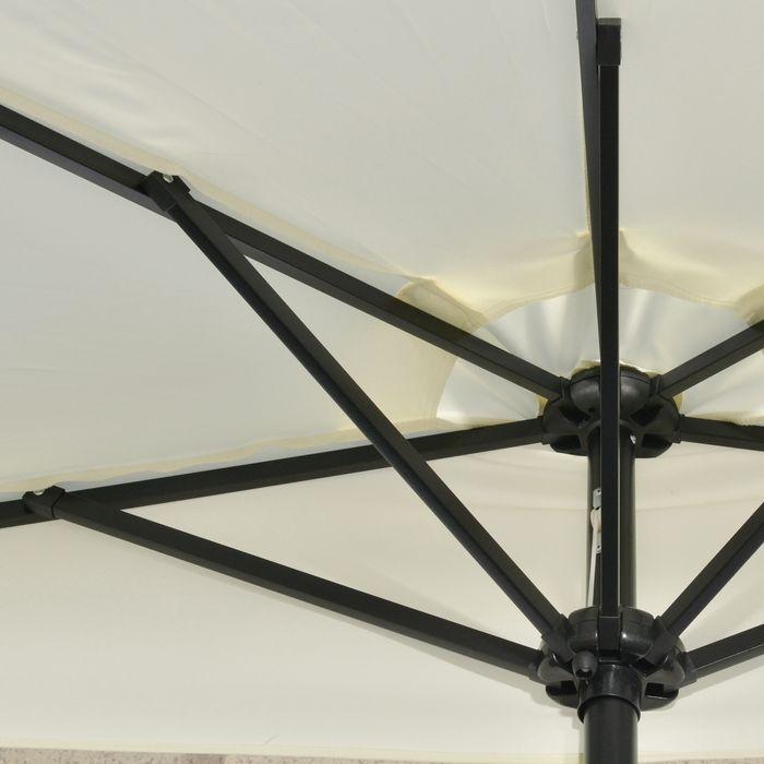 Actual product image Outsunny Patio umbrella with solar panel and LED (1.35 m)
