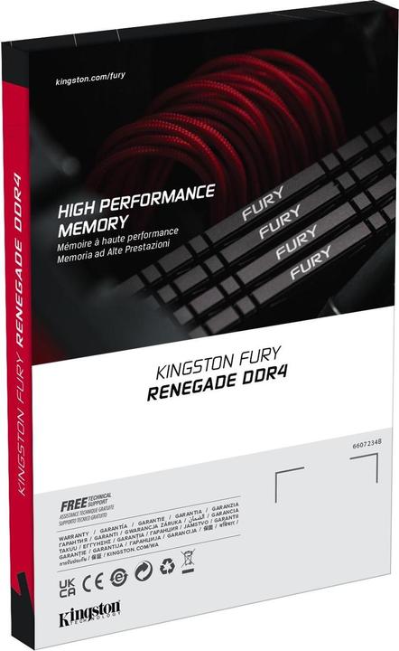 Actual product image Kingston FURY Renegade (1 x 32GB, 3200 MHz, DDR4-RAM, DIMM)