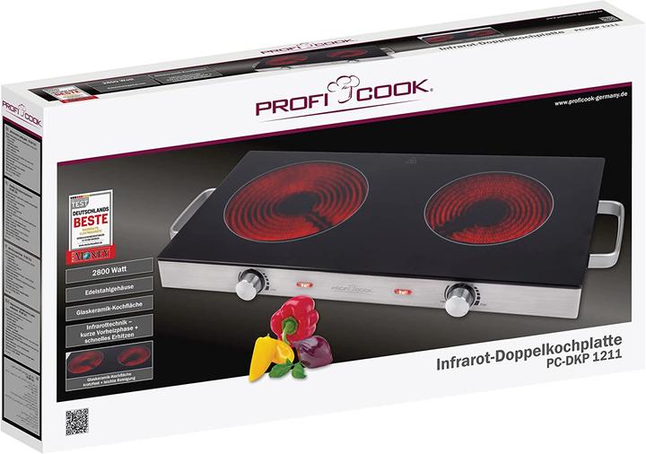 Productafbeelding Nenurodyta Proficook elektrisch fornuis PC-DKP 1211 2 branders 2800W