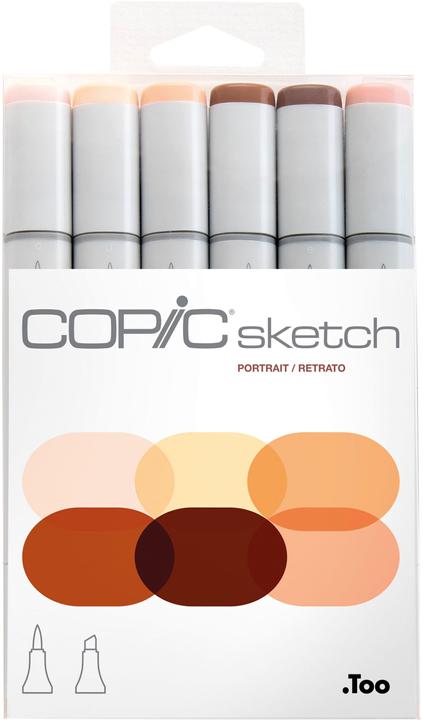 Image du produit Copic les teintes de peau (Grey, 5 mm, 6 x)