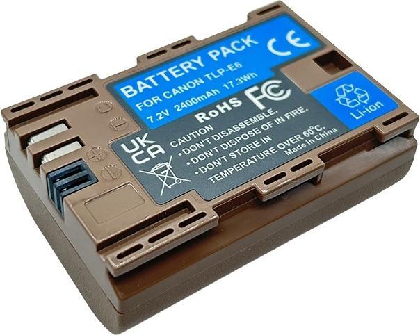 Actual product image Acconic Battery with USB-C input for Canon LP-E6 LPE6 EOS 60D 70D 5D 6D 7D Mark III (Camera battery)