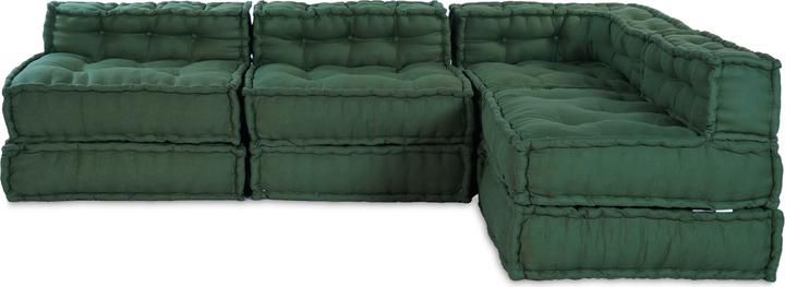 Image du produit VidaXL Modularer Pouf 4er Set Grüner Stoff