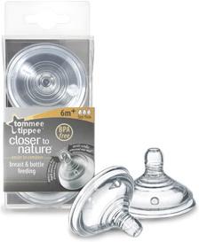 Productafbeelding Tommee Tippee Easi-Vent Teat Babyfles Top Rond Snelle Doorstroming
