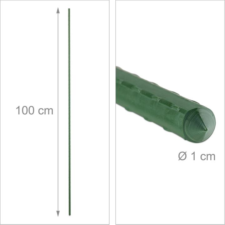 Relaxdays 10x plant poles (1 cm, 1 cm)