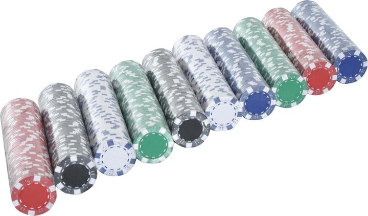 Produktbild Homcom Pokerkoffer inklusive Pokerset (Deutsch, Französisch, Italienisch, Englisch)