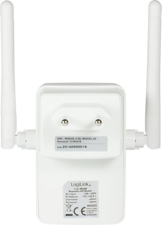 Produktbild LogiLink WiFi Repeater - Funkbasisstation - Wi-Fi