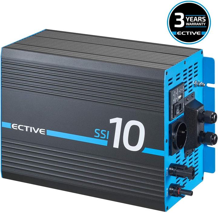 Immagine prodotto Ective Inverter a onda sinusoidale pura SSI 10 con regolatore di carica MPPT 1000W