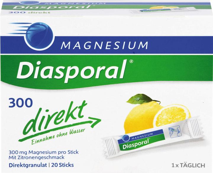 Image du produit magnesium diasporal Diasporal 300 direct Magnésium en granulés, 20 sticks. Sachets (20 pièce(s), Beutel)