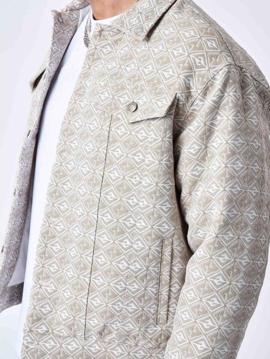 Produktbild Project X Paris Leinenjacke mit geometrischem Muster (S)