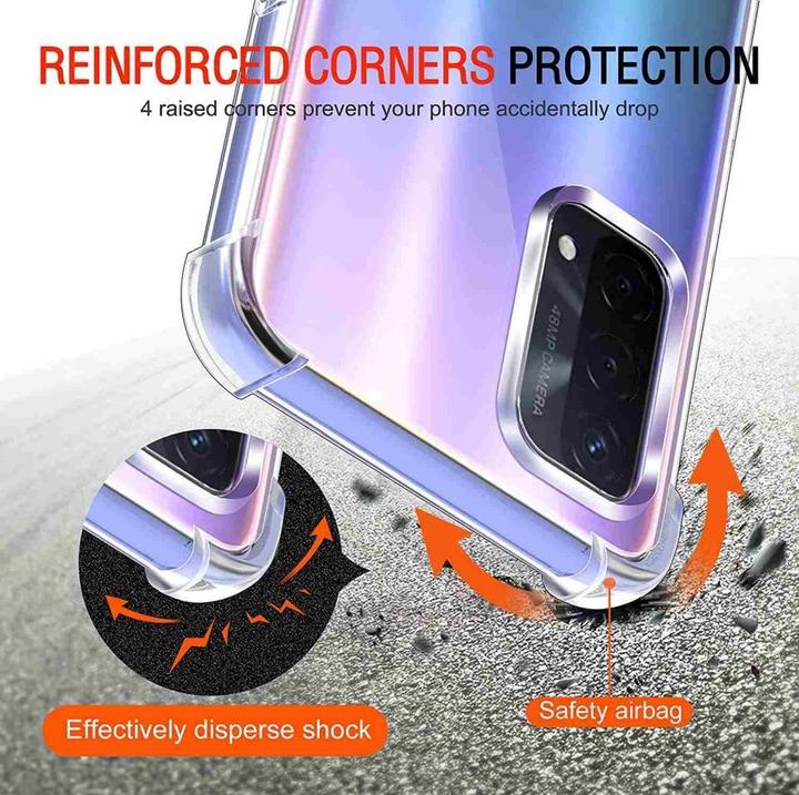 Immagine prodotto Screenguard Oppo A54 5G Custodia Crystal Soft Airbag Bumper (Oppo A54 5G)