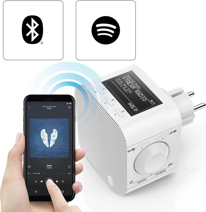Produktbild Hama DIR45BT (DAB+, Internetradio, DAB, FM, WLAN, Bluetooth)