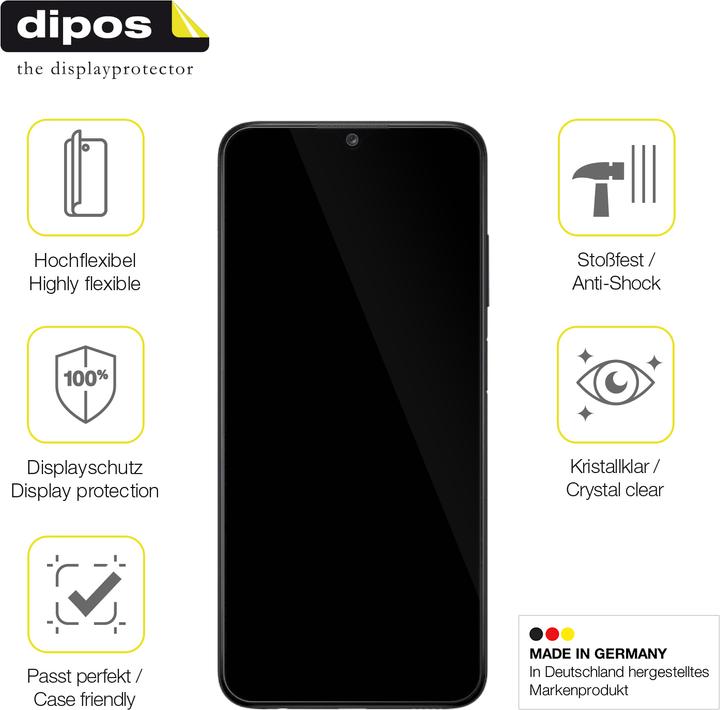 Image du produit Dipos Film de Protection d’écran Full-Cover 3D (2 pièce(s), Samsung Galaxy A04S)
