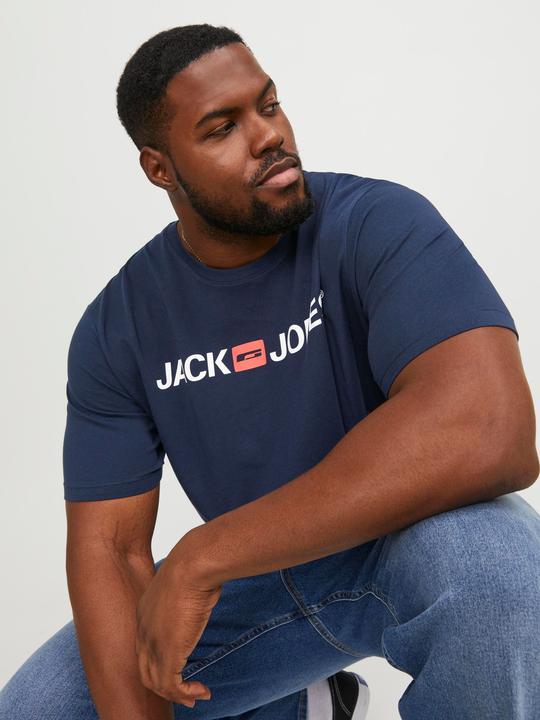 Actual product image Jack & Jones Cotton jersey plus size T-shirt (XXL)
