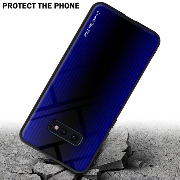 Produktbild Cadorabo TPU Gestreiftes Glas Cover (Samsung Galaxy S10e)