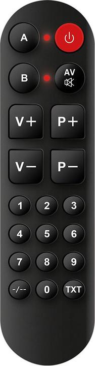 Produktbild Irradio Vereinfachte Fernbedienung mit Lernfunktion und numerischen Tasten, Mod. IR-RC Easy Key (Gerätespezifische Fernbedienung)