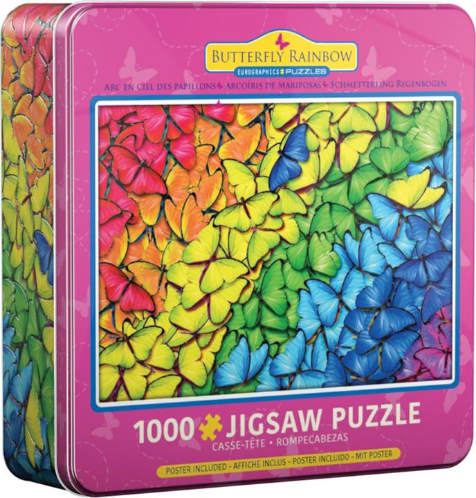 Actual product image Eurographics Butterfly rainbow puzzle box (1000 pieces)