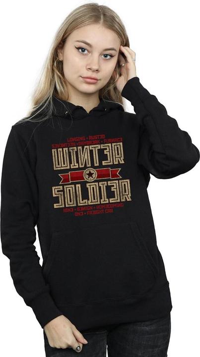Actual product image Womens/Ladies Winter Soldier Trigger Badge Hoodie (M)