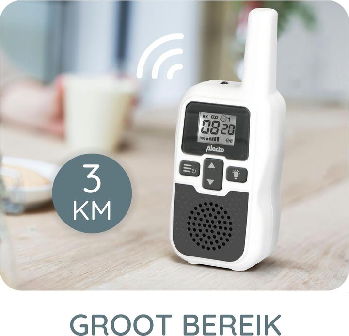 Image du produit Alecto Baby DBX-80 - Babyphone avec portée jusqu'à 3.000 mètres, blanc/anthracite (Babyphone Audio, 3000 m)