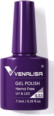 Actual product image Venalisa Gellack 433 UV/LED (Dark blue-violet, UV gel varnish)