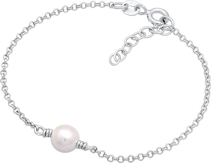 Image du produit Elli Bracelet Kids perle de culture argent 925 (14 cm, Perles de coquillages, Argent sterling 925, Pas de pierre)