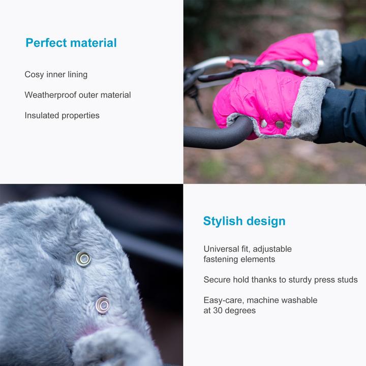 Produktbild Intirilife Handwärmer Handschuhe für Buggy und Kinderwagen