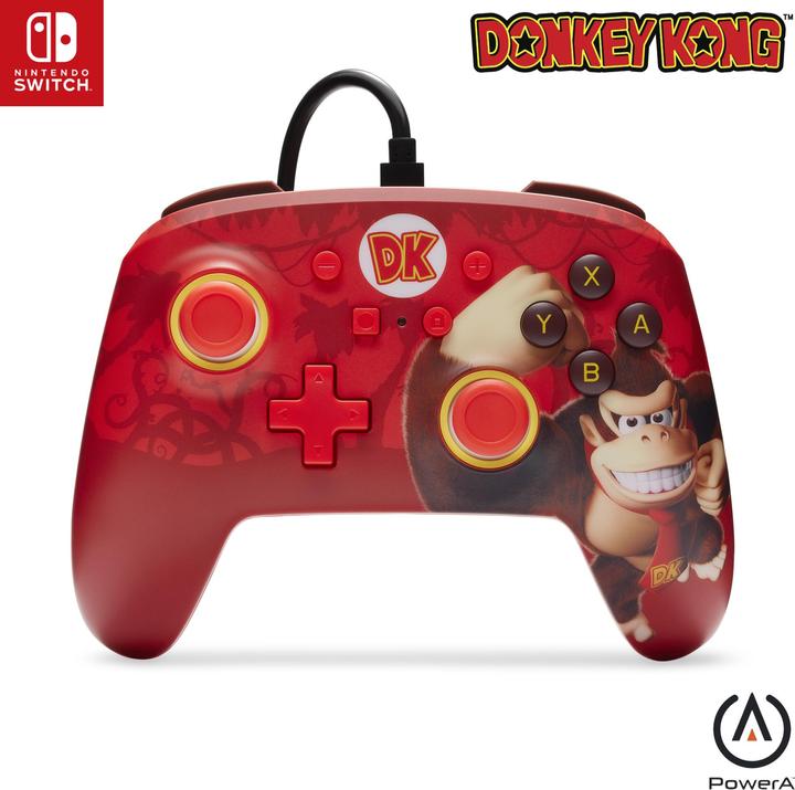 PowerA Switch Controller Enhanced wired Donkey Kong Flex (Switch, Switch OLED)