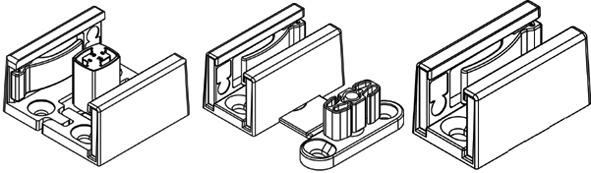 Immagine prodotto HAWA Guide a pavimento, Ordena 70/F, a molla