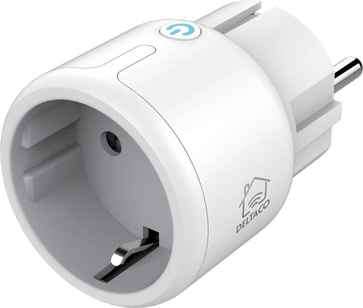 Productafbeelding Deltaco Mini Schuko Socket Adapter, wit
