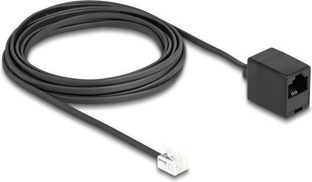 Image du produit Delock Câble téléphonique RJ11 mâle vers RJ45 femelle noir 5 m