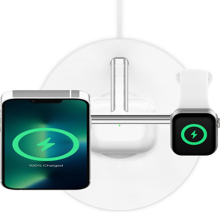 Produktbild Belkin BoostCharge Pro 3-in-1 Ladegerät mit MagSafe (15 W)