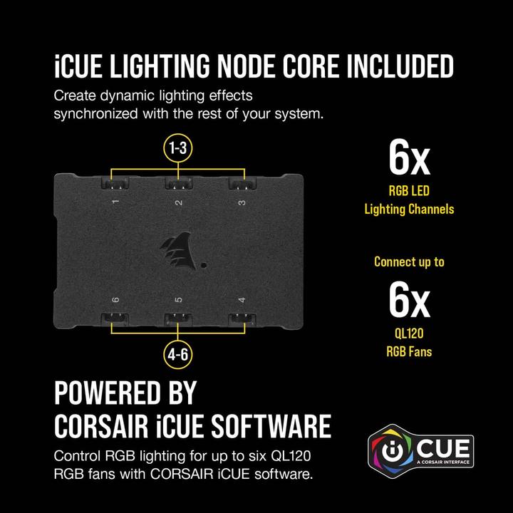 Produktbild Corsair iCUE QL120 RGB (120 mm, 3 x)