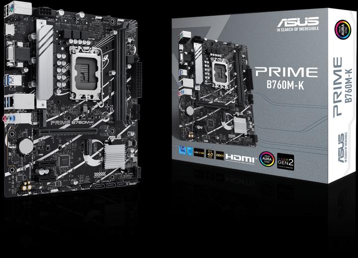 Actual product image ASUS PRIME B760M-K (LGA 1700, Intel B760, mATX)