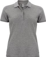 Produktbild Clique Damen Poloshirt OC 028265, Bio-Baumwolle, grau meliert, Grösse M (M)