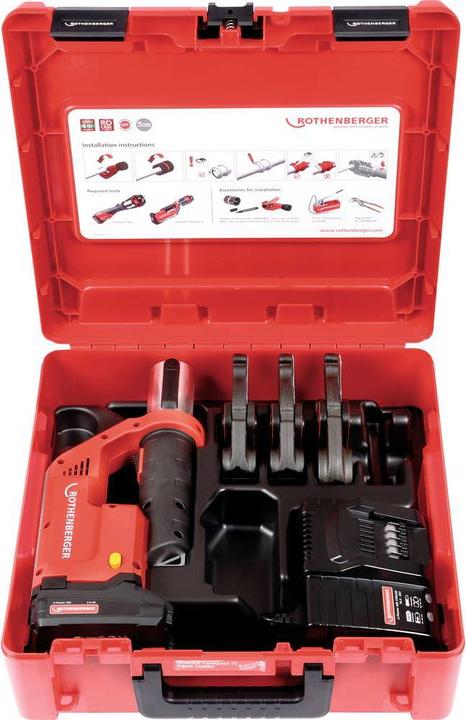 Produktbild Rothenberger ROMAX Compact TT Pressbacken-Set SV15-22-28, 1x 2 Ah (390 mm)