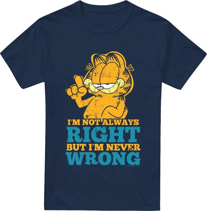 Immagine prodotto Garfield Never Wrong Maglietta Uomo (S)