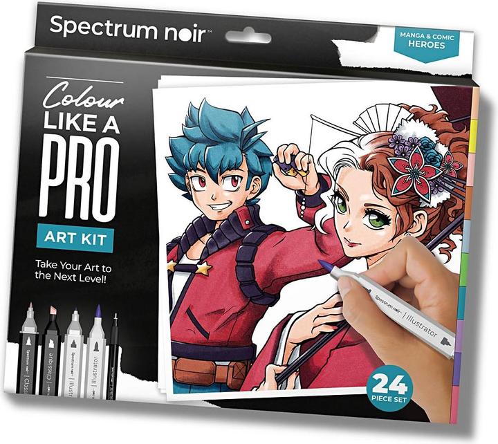 Immagine prodotto Creativ Company Set per hobby illustrazione manga e eroi dei fumetti da colorare