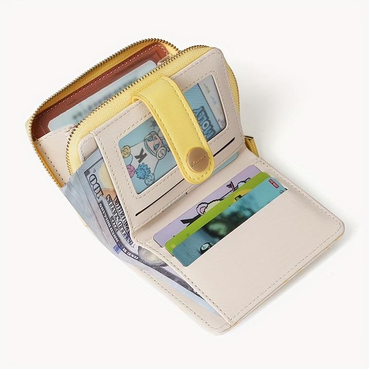 Image du produit Only-Bags.Store Portefeuille court à motif de chat, pochette Sweet Coin Purse, Mini Credit Card Purse