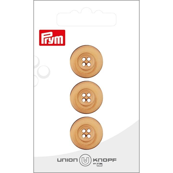 Produktbild Prym Knöpfe 4-Loch 18 mm, 3 Stück, Beige