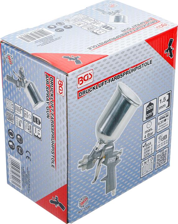 Produktbild BGS Druckluft-Farbsprühpistole 500 cm³