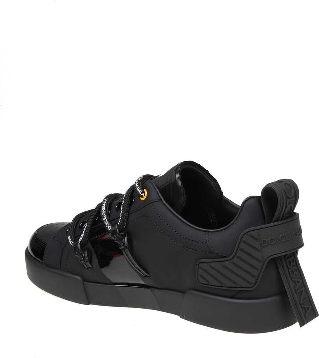Produktbild Dolce & Gabbana portofino sneaker in calfskin and black paint (41)