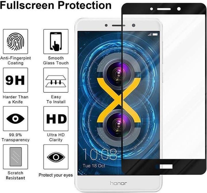 Actual product image Cadorabo Full screen display protection glass (1 Piece, Fee 6X, Mate 9 Lite)